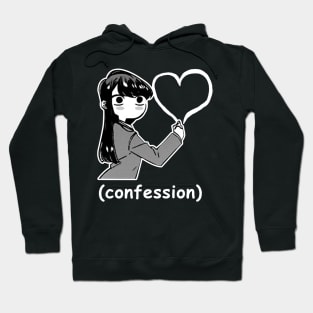 Funny Manga Komi San Confession Meme Hoodie